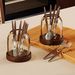 Vintage Fruit Fork Storage Can Stainless Steel Fruit Fork Fruit Spoon Dessert Fruit Signature Can_maomaolike.com