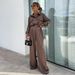 Women's Clothing suits for women Spring and autumn long-sleeved temperament loose trousers women's two-piece suits_maomaolike.com