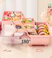 1pc Cute Cartoon Style Storage Box, Hairpin Headwear Cosmetics Storage Box, Large Capacity Transparent Lid Jewelry Box, Bedroom_maomaolike.com