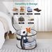 Hat Box Non-woven Clear Storage Bucket Foldable Travel Storage Box With Zipper Clothes Hat Large Capacity Organizing Bag_maomaolike.com