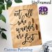 Not All Who Wander Are Lost Themed Painting Poster, Vintage Handwritten Calligraphy Poster, Inspirational Quote Decor Ideal For Home, Office And_maomaolike.com