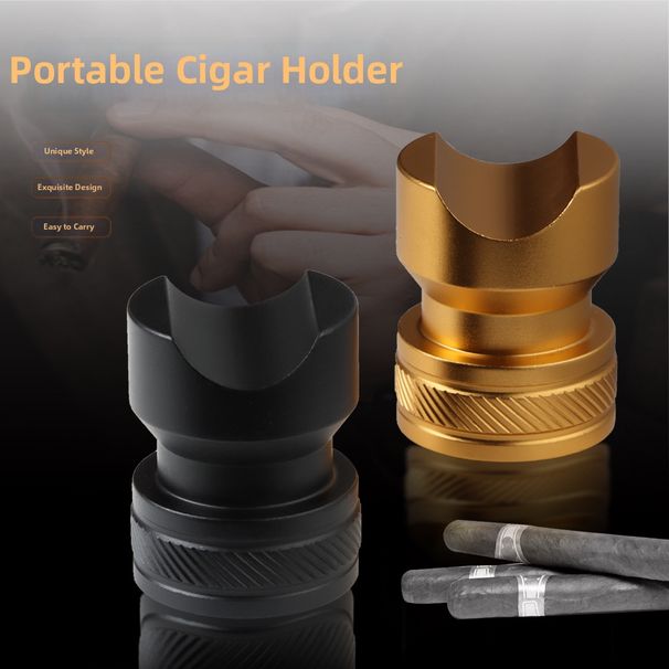 Pure Metal Holder Smoke Tray Portable Personalized Stylish Alloy Exquisite Cigar Rack For Home And Garden_maomaolike.com