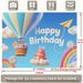 Hot Air Balloon Birthday Party Banner - 2D Flat Polyester Backdrop, Wall Hanging Photo Props, Party Decor_maomaolike.com