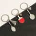 Unisex Table tennis keychain Badminton tennis key chain metal paint three-dimensional pendant gift_maomaolike.com
