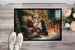 Bernese Mountain Dog And Santa Claus Doormat Front Door Mat Indoor Outdoor Rugs For Entryway, Non Slip Washable Low Pile, 24H X 36W_maomaolike.com