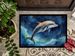 Dolphin In A Starry Sea Doormat Front Door Mat Indoor Outdoor Rugs For Entryway, Non Slip Washable Low Pile, 24H X 36W_maomaolike.com