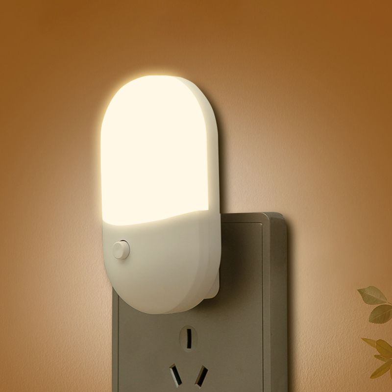 Mini Switch Plug-In Led Eye Protection Night Light Lamp Use For Bedside Baby Feeding Living Room_maomaolike.com