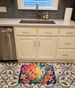 Lilies In Color Memory Foam Kitchen Mat Machine Washable Anti-Fatigue Mat Cushion Comfort Bath Mat Or Kitchen Rug_maomaolike.com