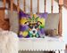 Jack Russell Terrier King Of Mardi Gras Throw Pillow Machine Washable, Indoor Outdoor Decorative Pillow For Couch, Bed Or Patio, 14Hx14W_maomaolike.com