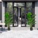 5 Feet Artificial Tree Monstera Deliciosa Plant For Home Indoor And Outdoor_maomaolike.com