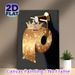 Crown-adorned Glittery Toilet Paper Painting Poster, Sparkly Glamorous Gold Glitter Poster, Whimsical Elegant Design Adds Chic Touch For Bathroom Wall_maomaolike.com