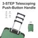 Fruit Green 3-Piece Premium ABS Luggage Set-20", 24", And 28" Suitcases With Multi-Position Handle, Silent Spinner Wheels, And TSA-Approved Lock-Durable, Stylish, And Spacious Travel Gear_maomaolike.com