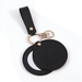 Round PU Leather Pocket Makeup Mirror With Keychain, Mini Portable Compact Handheld Beauty Mirror For Daily Outdoor Travel Use
_maomaolike.com