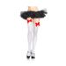 Unisex Halloween stockings Christmas stockings bow stockings Halloween party high socks nurse socks_maomaolike.com