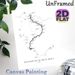Salkantay & Inca Trail Painting Poster, Minimalist Black-and-White Route Map Poster, Clear Hiking Trail Details, Ideal For Home, Travel-Themed Spaces_maomaolike.com