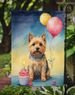 Norwich Terrier Happy Birthday Garden Flag Mailbox Flag Decorative Yard Flag Banner Outside Patio Artwork Yard Flower Beds, Garden Size, Multicolor_maomaolike.com