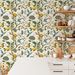 45cm*300cm Peel And Stick Wallpaper Dark Green Botanical Floral Removable Waterproof Vintage Wall Decor For Living Room Bedroom_maomaolike.com