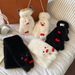 2025 New Cute Penguin For Women, Winter Student Cycling Windproof Thickened Warm Couple Style Cotton Gloves_maomaolike.com