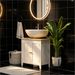 White Under Sink Cabinet With U-Shape And Adjustable Internal Shelf_maomaolike.com