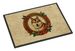 Akita Christmas Flowers Doormat Front Door Mat Indoor Outdoor Rugs For Entryway, Non Slip Washable Low Pile, 24H X 36W_maomaolike.com