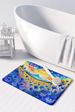 Blue Cornflowers In Color Memory Foam Kitchen Mat Machine Washable Anti-Fatigue Mat Cushion Comfort Bath Mat Or Kitchen Rug_maomaolike.com