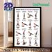 Balance Board Core & Stability Exercises Painting Poster, Clear Cartoon-style Workout Guide Poster, Detailed Core Training Instructions, Ideal For_maomaolike.com