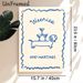 Weenie Dog & Martini Themed Painting Poster, Minimalist Blue Hand-drawn Line Art Poster, Playful Whimsical Decor Idea For Home Bar, Living Room_maomaolike.com