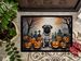 Fawn Pug Spooky Halloween Doormat Front Door Mat Indoor Outdoor Rugs For Entryway, Non Slip Washable Low Pile, 24H X 36W_maomaolike.com