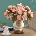 European Retro Hydrangea Core Peony Simulation Bouquet Wholesale Wedding Staircase Decoration Artificial Silk Flowers_maomaolike.com