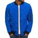 Men's Clothing Diamond Plaid Men's Padded Jacket Stand Collar Short Cotton Coat Menswear_maomaolike.com