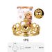 Grevosea Birthday Crown Headband Happy Birthday Accessory Decoration Gift Grevosea12.5cm*9cm 12pcs_maomaolike.com