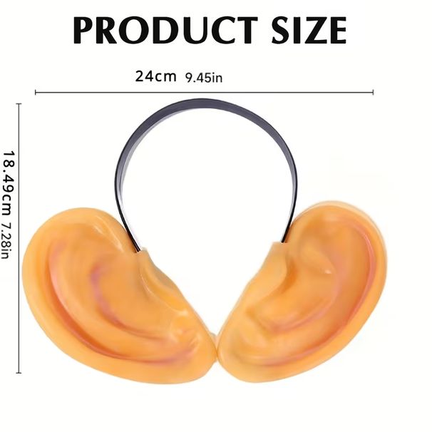1Pc Funny Giant Ear Hairpin - Perfect For Parties, Festivals & Costumes | Ideal Valentine's Day & Christmas Gift | No Batteries Required_maomaolike.com