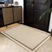 Living Room Rug Large Size Gorgeous Gold Frame Design Bedroom Rug Plush Thickened Machine Washable Thickened Underlay Interior Decorative Rug_maomaolike.com