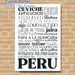 Peruvian Cuisine Typography Painting Poster, Stylish Monochromatic Text Art Poster, Showcases Classic Peruvian Dish Names, Ideal For Dining Rooms And_maomaolike.com
