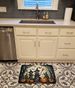 Witches Spooky Halloween Memory Foam Kitchen Mat Machine Washable Anti-Fatigue Mat Cushion Comfort Bath Mat Or Kitchen Rug_maomaolike.com