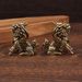 Brass Metal Crafts Creative Qilin Feng Sheng Shui Qi Small Chinese Retro Ornaments Copperware_maomaolike.com