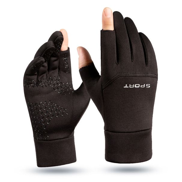Unisex Outdoor gloves men's winter fleece warm touch screen non-slip riding mountaineering skiing waterproof windproof sports gloves_maomaolike.com