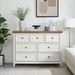 Modern 6 Drawers Dresser 6 Drawers Cabinet,Chest Of Drawers Closet Organizers And Storage Clothes Storage Drawers Cabinet For Living Room, Farmhouse Dresser Organizer BEIGE_maomaolike.com