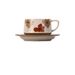 Retro Cup Latte Latte Cup Minimalist Floral Milk Tea Cup Japanese Ceramic Cup Plate_maomaolike.com