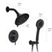 Round Shower System Wall Mounted Rain Mixer Combo Set_maomaolike.com