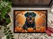 Rottweiler Fall Doormat Front Door Mat Indoor Outdoor Rugs For Entryway, Non Slip Washable Low Pile, 24H X 36W_maomaolike.com