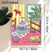 Cozy Tea Time Painting Poster, Vibrant Folk Style Poster, Whimsical Teapot, Tea Cup & Toast Scene With Warm Inviting Vibe, Ideal For Kitchen And_maomaolike.com