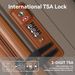 3-Piece Luggage Set Travel Lightweight Suitcases With Rolling Wheels, TSA Lock & Moulded Corner, Carry On Luggages For Business, Trip, (20"/24"/28"), Brown_maomaolike.com