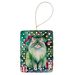 Persian Cat By The Christmas Tree Porcelain Ornament Christmas Tree Hanging Decorations For Home Christmas Holiday, Rectangle, Gift, Multicolor_maomaolike.com