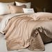 Minimalist Autumn And Winter Light Luxury High-End Tencel Cotton Brushed Bedspread Four-Piece Set Simple Style Solid_maomaolike.com