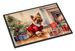 Norwich Terrier Cozy Christmas Doormat Front Door Mat Indoor Outdoor Rugs For Entryway, Non Slip Washable Low Pile, 24H X 36W_maomaolike.com