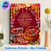 Indian Bangle Station Painting Poster, Vibrant Ethnic Style Poster, Colorful Festive Bangle Display With Decorative Garlands, Brings Cultural Festive_maomaolike.com
