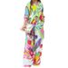 Women's Style Printed Loose Long Sleeve Wide Leg Pants Fashion Suit_maomaolike.com