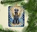 Kerry Blue Terrier My Angel Porcelain Ornament Christmas Tree Hanging Decorations For Home Christmas Holiday, Rectangle, Gift, Multicolor_maomaolike.com