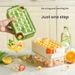 VANFOLA Large Capacity Silicone Ice Cube Tray, One-Press Ice Release Ice Mold With Lid, Household Ice Making & Storage Container For Refrigerator_maomaolike.com